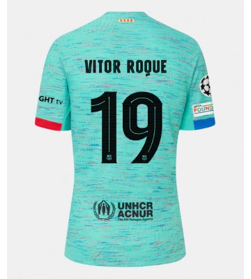 Barcelona Vitor Roque #19 Tredje trøje 2023-24 Kort ærmer